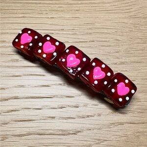 Handmade Candy Heart Hair Clip 💕❤️
